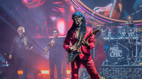 Nile Rodgers & CHIC at Nocturne Live, Blenheim Palace, Woodstock, Cotswolds, UK.