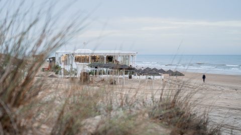 Playa de la Barrosa, Chiclana da la Frontera, Costa de la Luz, Spain.