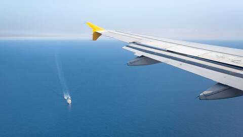 Ship on the Mediterrenean Sea, Barcelona, Spain.